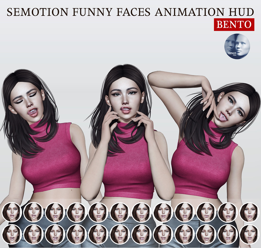 SEmotion Funny Faces Animation HUD Gacha for Genus heads @ Limit8