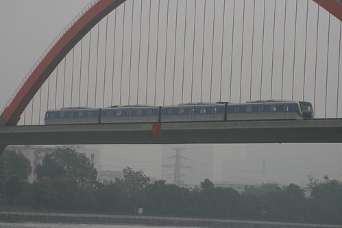 Guangzhou Metro L3 series(Line 6) near Shabei.Sta, Guangzhou, Guangdong, China /Jan 4 ,2019