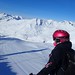 začátek červené2800 na vrcholu Mont Valaisan