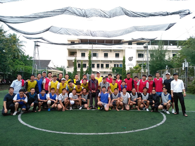Trận đá bóng giao hữu của Chủng Sinh Qui Nhơn ngày đầu năm 2019