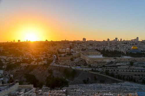 israel jerusalem middleeast mountofolives sunset