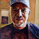 Portrait study - Dan; acrylic on paper, 22 x 30, 2018