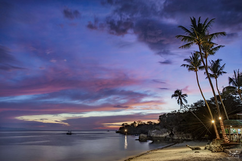 beach sky tree sunset color seascape tourist travel nikon alona panglao philippines tripadvisor