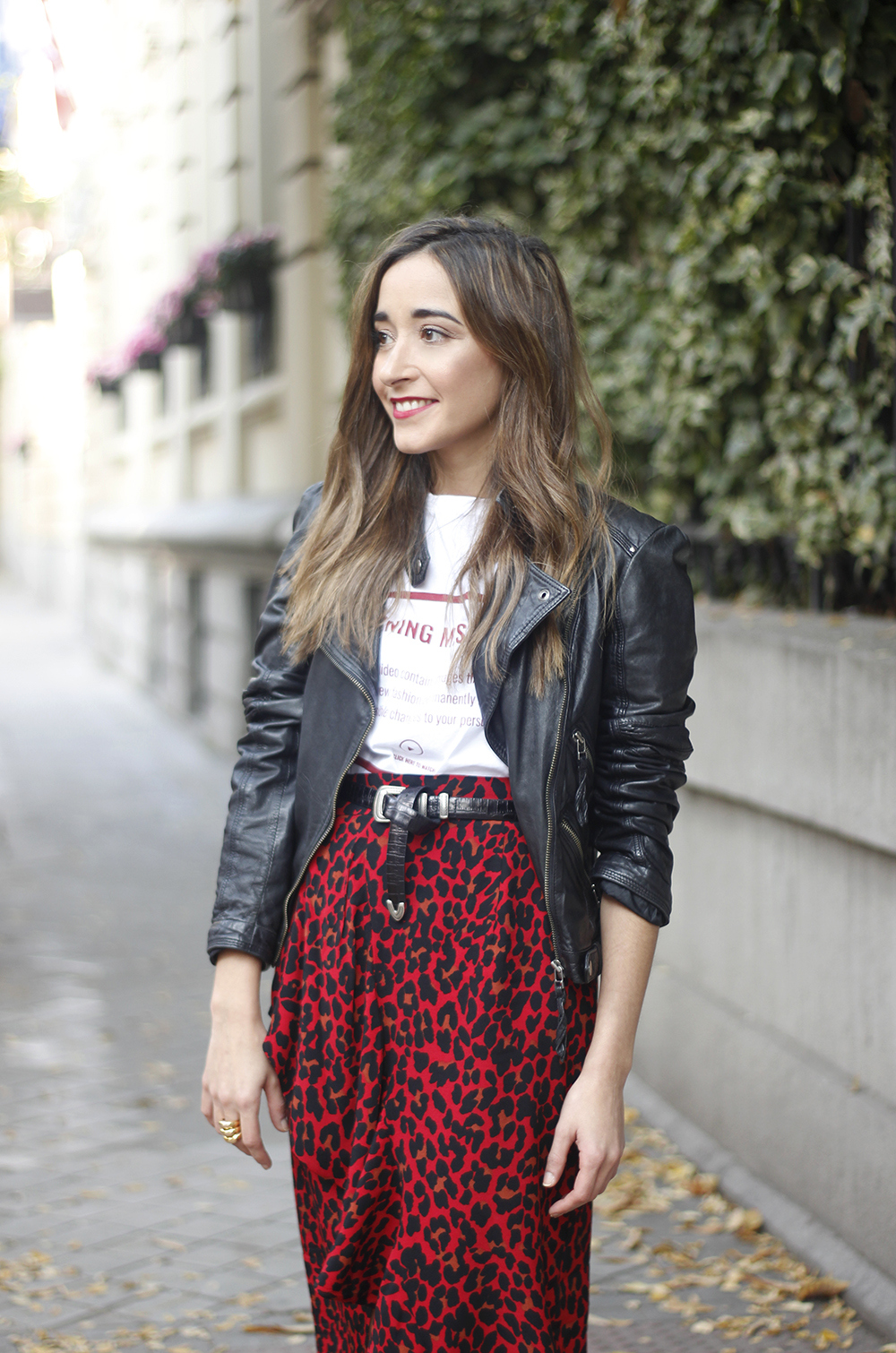 Red Leopard Print Skirt | BeSugarandSpice - Fashion Blog