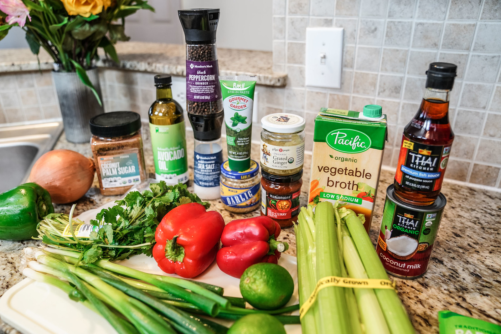 easy recipe for Thai soup, Dallas food blogger