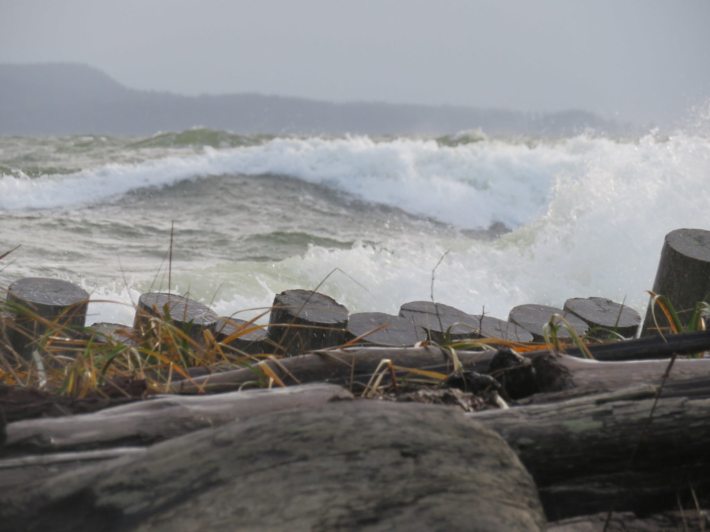 Stormy Sea in Comox.