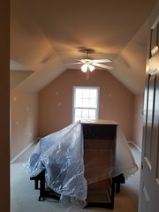 Homewood bedroom, Before interior paint work.