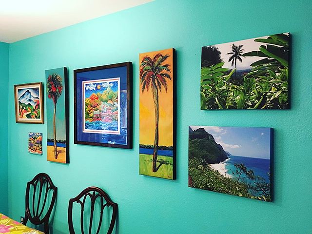 New addition to the wall of Hawaiian-themed art in the kitchen—a print by our favorite Maui artist, Ken Loyd.