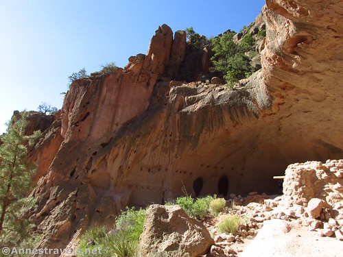 At the far end of the alcove in Bandelier National Monument, New Mexico