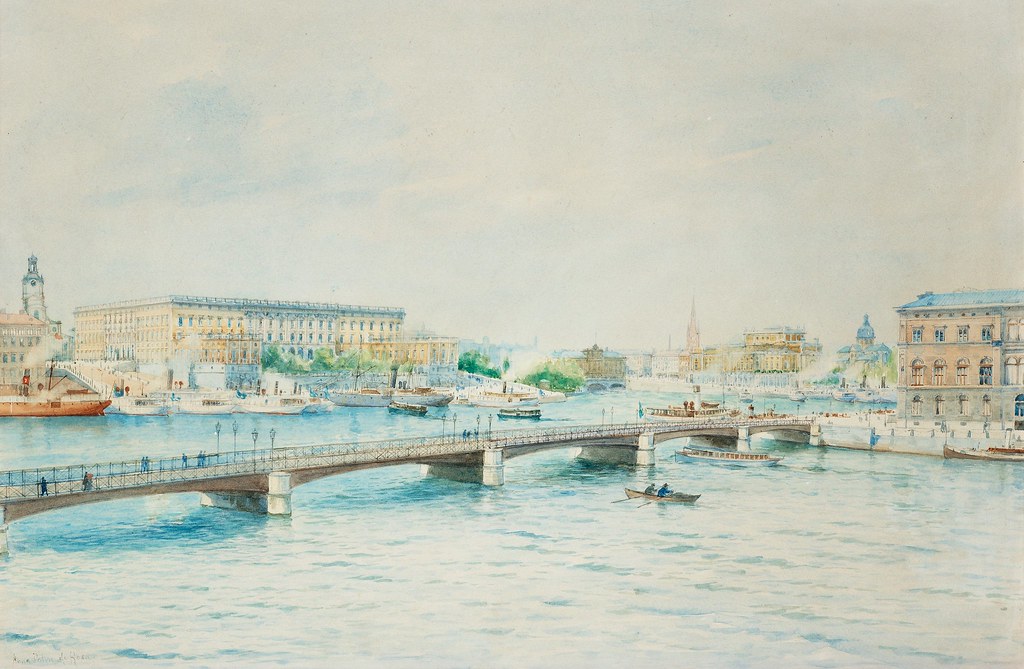 Anna Sofia Palm de Rosa «View of the Royal Palace and National Museum»
