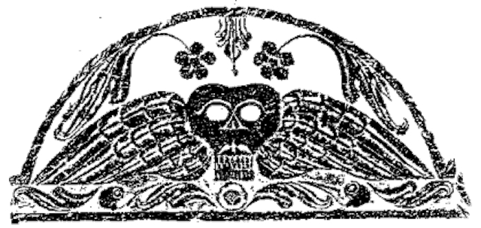 Grave tympanum, Plymouth Colony, 1600s